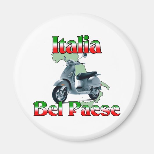 Aimant Italia Bel Paese. (Devant)