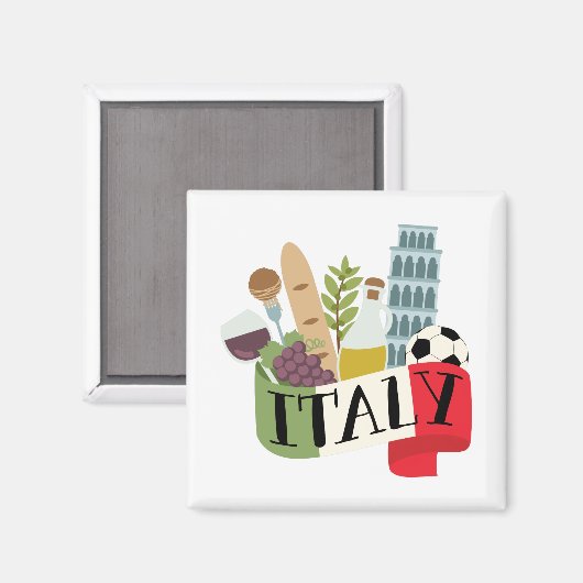 Aimant Italie (Recto/Verso)