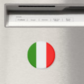 Aimant Italie, couleurs du drapeau rouge, blanc, vert, (In Situ (Lave-vaisselle))