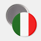 Aimant Italie Drapeau de haute qualité (Recto/Verso)