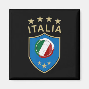 Aimant Italie Football - Drapeau Italien Italia Footbyll