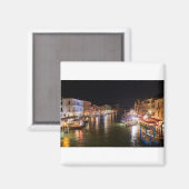 Aimant Italie - Grand Canal Venise par nuit (Recto/Verso)