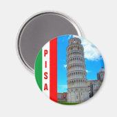 Aimant Italie - La Tour penchée de Pise (Recto/Verso)