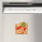 Aimant Italie, Orta, lac d'Orta, spaghetti avec tomate (In Situ (Lave-vaisselle))