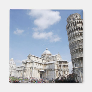 Aimant Italie, Pise. Cathédrale, baptistère et tour pench