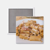 Aimant Italie, Positano. Plaque d'affichage de rigatoni. (Recto/Verso)