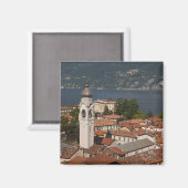 Aimant Italie, Province de Côme, Menaggio. Vue ville et 2 (Recto/Verso)