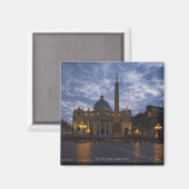 Aimant Italie, Rome, Cité du Vatican, Basilique Saint-Pie (Recto/Verso)