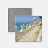 Aimant Italie, Sicile, Cefalu, Cliffside Walkway, La (Recto/Verso)
