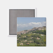 Aimant Italie, Sicile, Enna, Calascibetta, Vue du matin (Recto/Verso)