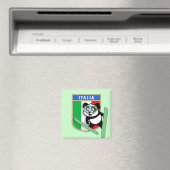 Aimant Italie Ski-jumping Panda (In Situ (Lave-vaisselle))