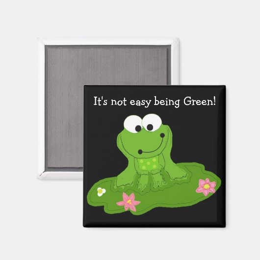 Aimant It's Not Easy Being Green (Recto/Verso)