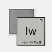 Aimant Iw - Insanity Wolf Chimie Élément Symbole T (Recto/Verso)