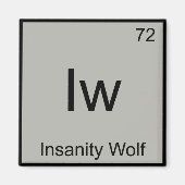 Aimant Iw - Insanity Wolf Chimie Élément Symbole T (Devant)