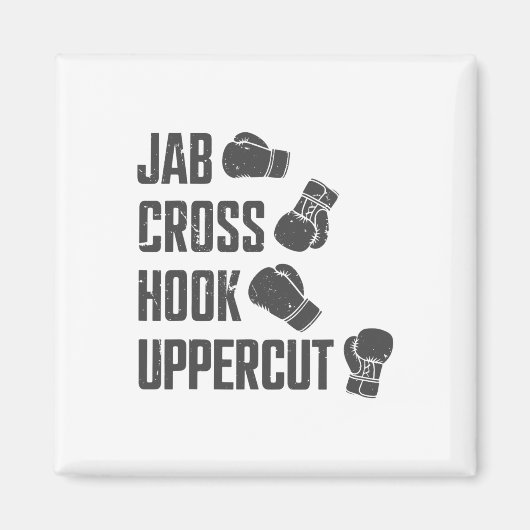 Aimant Jab Cross Hook Uppercut Funny Boxing Entraînement  (Devant)