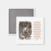 Aimant Jabberwocky Poem par Lewis Carroll (Recto/Verso)