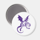Aimant Jabberwocky violet (Recto/Verso)