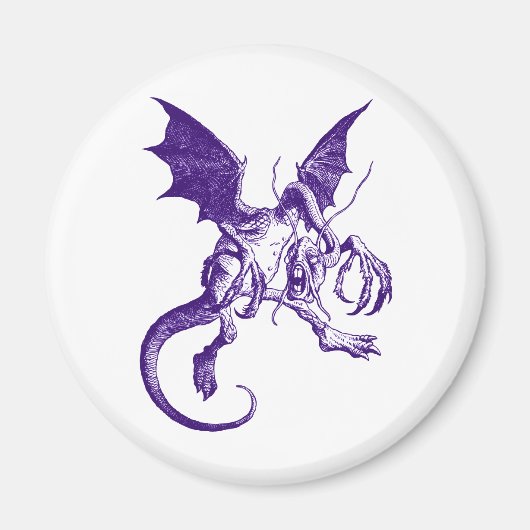 Aimant Jabberwocky violet (Devant)