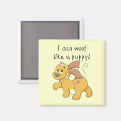 Aimant J'aboie comme des T-shirts et des cadeaux d'un chi (Recto/Verso)