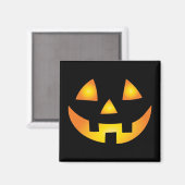 Aimant Jack-o'-lantern Déplaisant Citrouille face Hallowe (Recto/Verso)