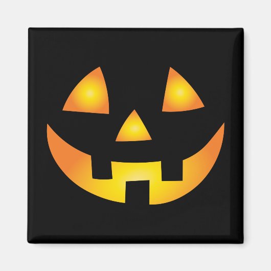 Aimant Jack-o'-lantern Déplaisant Citrouille face Hallowe (Devant)