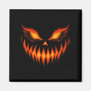 Aimant Jack-o'-lantern Face de Citrouille de peur Hallowe