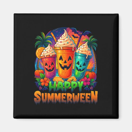 Aimant Jack-o-lanterne Summerween Vibes Skeleton été Wa (Devant)