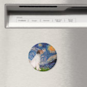 Aimant Jack Russell 5 - Nuit étoilée (In Situ (Lave-vaisselle))