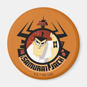 Aimant Jack Samurai Dans Le Cadre Futuriste Aku