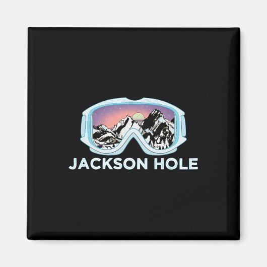 Aimant Jackson Hole Ski Design Jackson Hole (Devant)