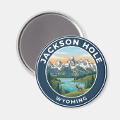 Aimant Jackson Hole USA (Recto/Verso)