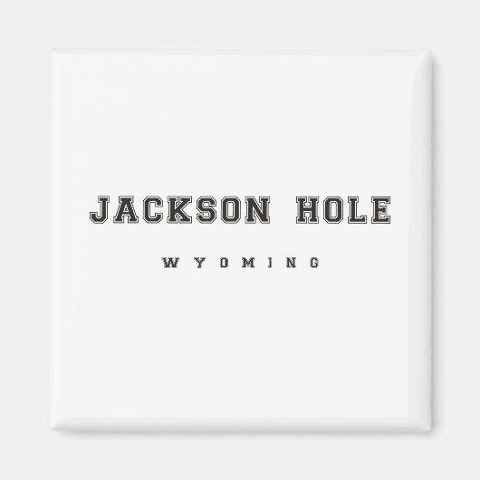 Aimant Jackson Hole Wyoming (Devant)