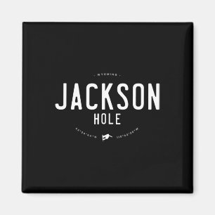 Aimant Jackson Hole Wyoming Graphisme Distressé Vintage S