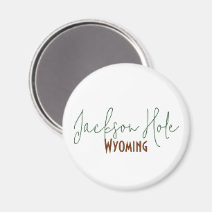 Aimant Jackson Hole, Wyoming Souvenir de Voyage