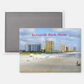 Aimant Jacksonville Beach Floride (Recto/Verso)