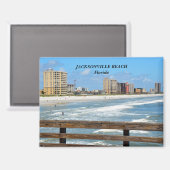 Aimant Jacksonville Beach Floride (Recto/Verso)
