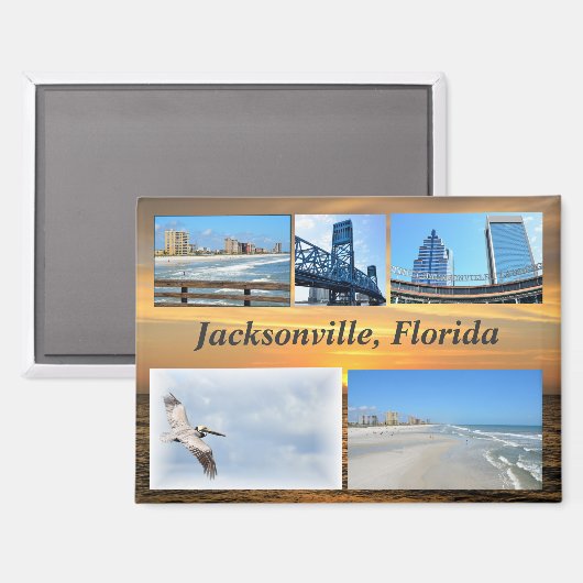 Aimant Jacksonville, Floride (Recto/Verso)