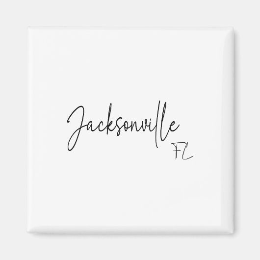 Aimant Jacksonville Floride Ca Rétro (Devant)