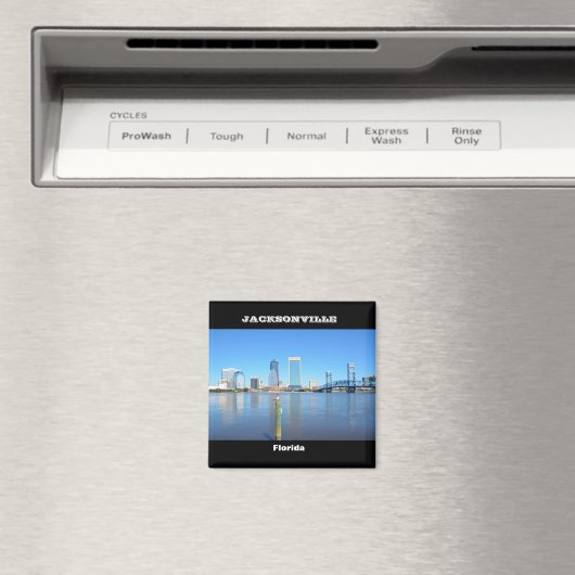 Aimant Jacksonville, Floride Skyline (In Situ (Lave-vaisselle))