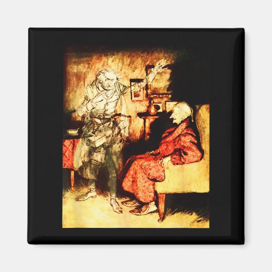 Aimant Jacob Marley Ghost Scrooge Bah Humbug Christmas Ca (Devant)