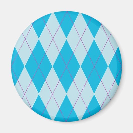 Aimant Jacquard bleu (Devant)