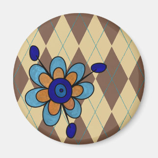 Aimant Jacquard Brown & Fleur