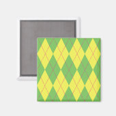 Aimant Jacquard vert et jaune (Recto/Verso)