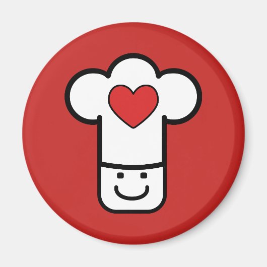 Aimant J'adore cuisiner (Devant)