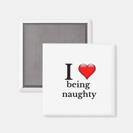 Aimant J'adore être coquin (Recto/Verso)