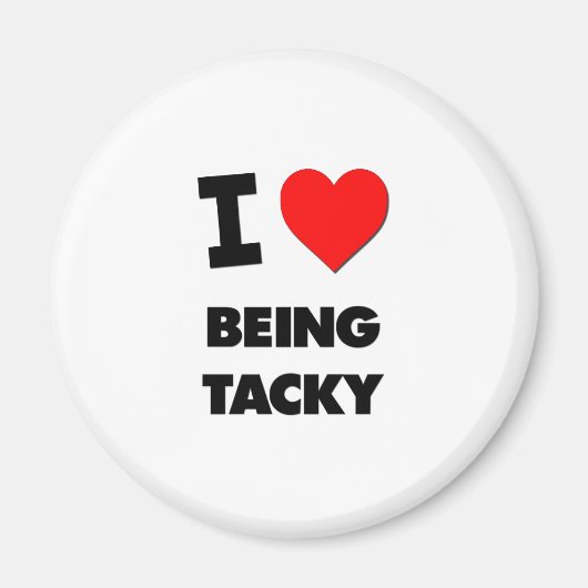 Aimant J'adore être débile (Devant)