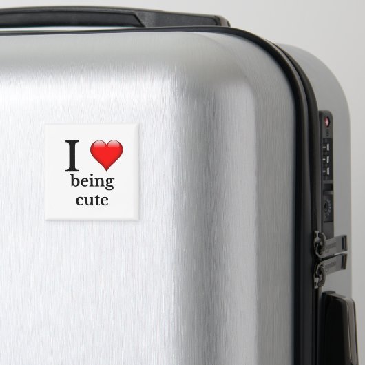 Aimant J'adore être mignonne (In Situ (Bagages))