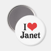 Aimant J'adore Janet (Recto/Verso)