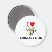 Aimant J'adore la cuisine chinoise (Recto/Verso)