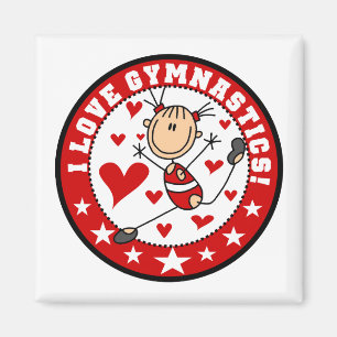 Aimant J'adore la gymnastique